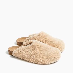 J Crew Shearling Clog Slipper